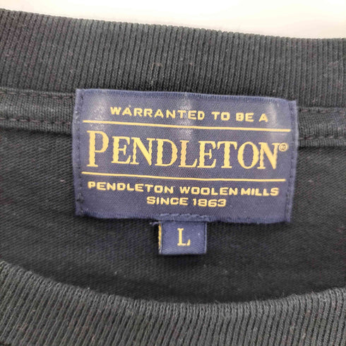 ペンドルトン PENDLETON ネイティブ柄 ロゴ 両面プリント S/S クルーネック Tシャツ メンズ import:L