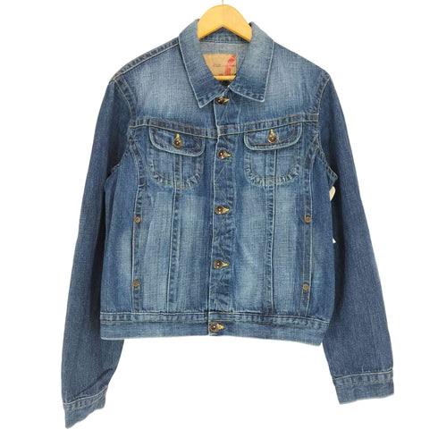 ザラ ZARA ステッチデザインデニムジャケット メンズ JPN:XL