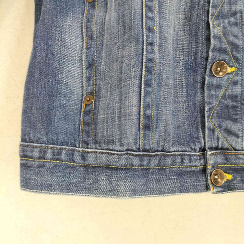ザラ ZARA ステッチデザインデニムジャケット メンズ JPN:XL