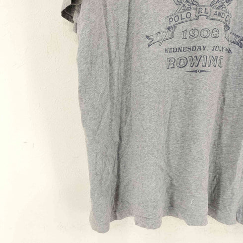 ポロバイラルフローレン Polo by RALPH LAUREN 90S フロントロゴ プリントカットソー メンズ import:XXL