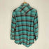 ラングラー Wrangler 90S 襟芯 チェック柄 ウエスタンシャツ メンズ import:XL