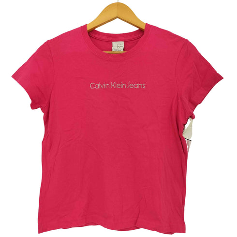 カルバンクラインジーンズ Calvin Klein Jeans Y2K ラインストーン ピチT レディース import:L