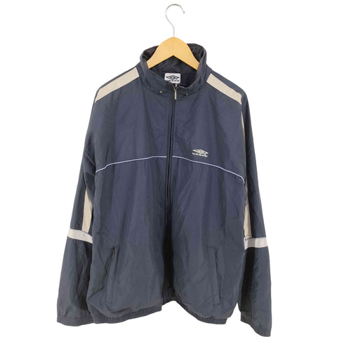 アンブロ UMBRO ロゴ刺繍 リップストップ シェルジャケット メンズ import:XXL