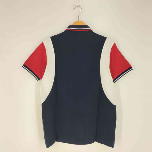 フレッドペリー FRED PERRY ロゴ刺繍 切替 鹿の子 ポロシャツ メンズ import:M