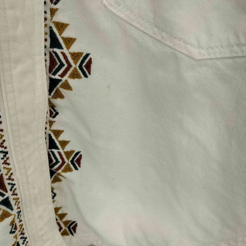 ザラ ZARA 刺繍 デニムジャケット レディース import:L