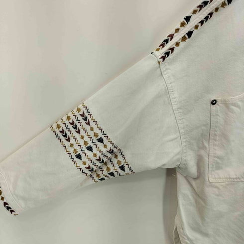 ザラ ZARA 刺繍 デニムジャケット レディース import:L