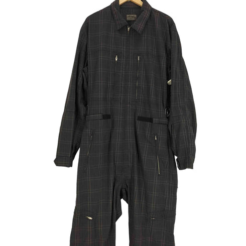 ステューシー Stussy AUTHENTIC GEAR チェック柄 オーバーオール ジャンプスーツ メンズ L