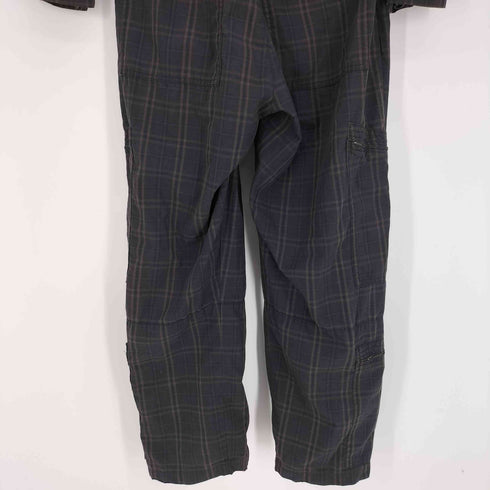 ステューシー Stussy AUTHENTIC GEAR チェック柄 オーバーオール ジャンプスーツ メンズ L