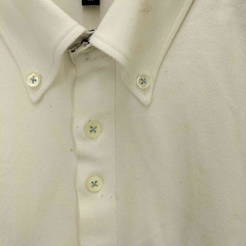 ピーエスポールスミス PS Paul Smith 襟裏花柄 ボタンダウン S/S ポロシャツ メンズ import:M