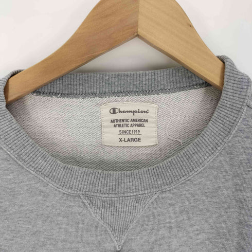 チャンピオン Champion Vガゼット 無地 クルーネック L/S プルオーバー スウェット メンズ import:XL
