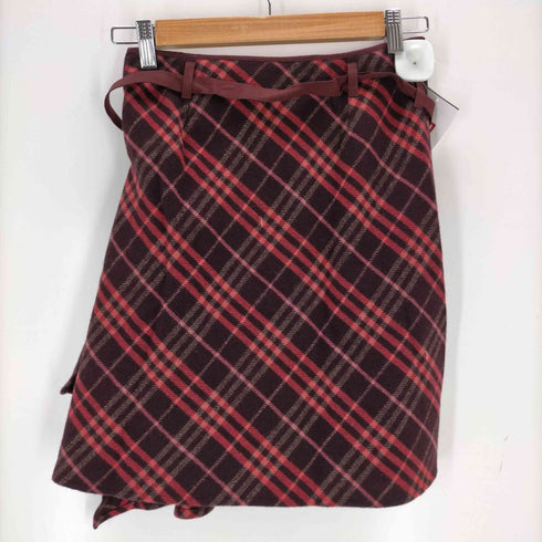 バーバリーブルーレーベル BURBERRY BLUE LABEL ノヴァチェック ラップスカート レディース 36