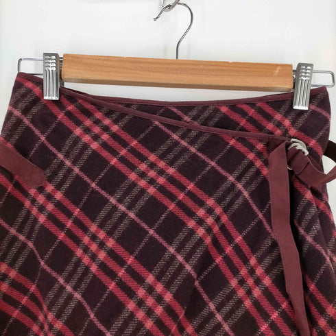 バーバリーブルーレーベル BURBERRY BLUE LABEL ノヴァチェック ラップスカート レディース 36