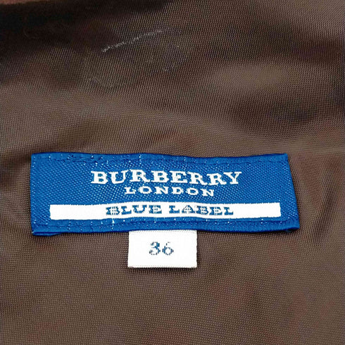 バーバリーブルーレーベル BURBERRY BLUE LABEL ノヴァチェック ラップスカート レディース 36