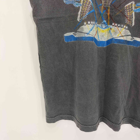 グッドロックスピード GOOD ROCK SPEED ピグメント加工バンドプリントS/S TEE レディース F