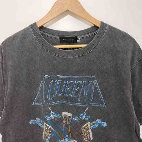 グッドロックスピード GOOD ROCK SPEED ピグメント加工バンドプリントS/S TEE レディース F