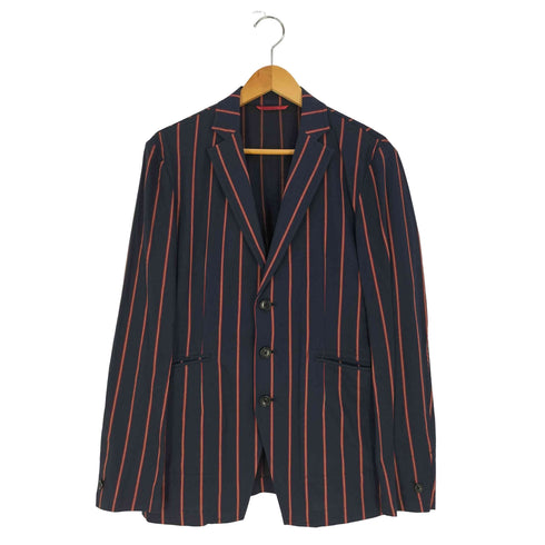 リーツテイラーザズー REATS TAILOR ZAZOUS ストライプ コットン 3B テーラードジャケット メンズ 38