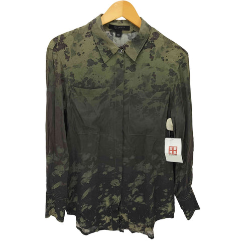 オールセインツ ALLSAINTS 22AW EVA GAIA OMBRE SHIRT エヴァ ガイア オンブレ シャツ レディース 34
