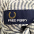 フレッドペリー FRED PERRY ロゴ刺繍 ギンガムチェック ストライプ リバーシブル 2B テーラードジャケット メンズ import:L