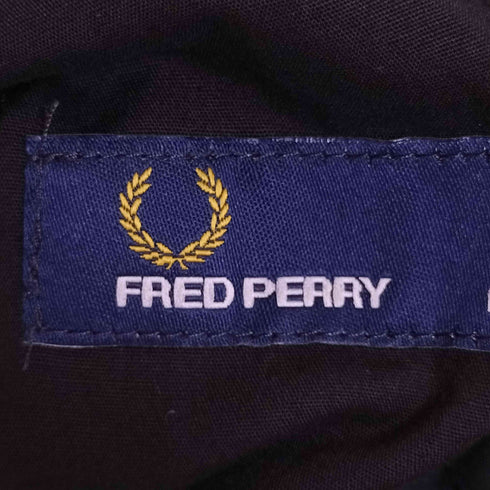 フレッドペリー FRED PERRY ロゴ刺繍 チェック キルティング リバーシブル シャツジャケット メンズ import:L