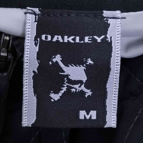 オークリー OAKLEY スカル ロゴ刺繍 キルティング 中綿 ジップアップジャケット メンズ import:M