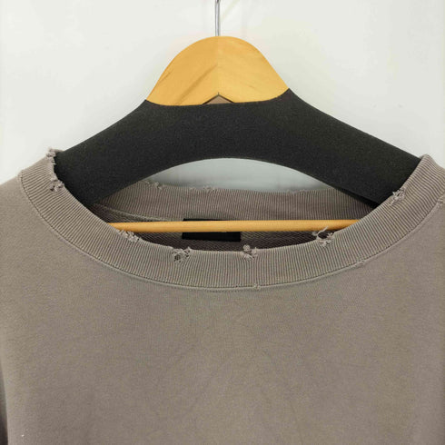 アンダーカバー UNDERCOVER 17AW ダメージ加工 ボロリブ オーバーサイズ スウェット メンズ JPN:2