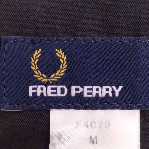 フレッドペリー FRED PERRY ロゴ刺繍 チェック センタープレス スラックス メンズ M
