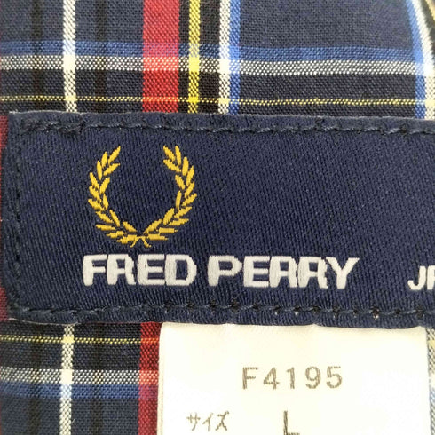 フレッドペリー FRED PERRY ロゴ刺繍 センタープレス テーパードパンツ メンズ L
