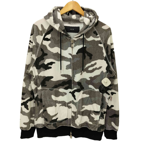 エーケイエム AKM 23SS ORIGINAL SILKY TENCEL PILE RAGLAN ZIP PARKA オリジナル シルキー テンセル パイル ラグランジップパーカー メンズ JPN:L