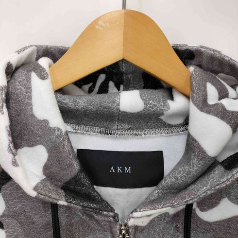 エーケイエム AKM 23SS ORIGINAL SILKY TENCEL PILE RAGLAN ZIP PARKA オリジナル シルキー テンセル パイル ラグランジップパーカー メンズ JPN:L
