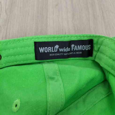 ワールドワイドフェイマス WORLD WIDE FAMOUS フロント刺繍ストラップバックキャップ メンズ