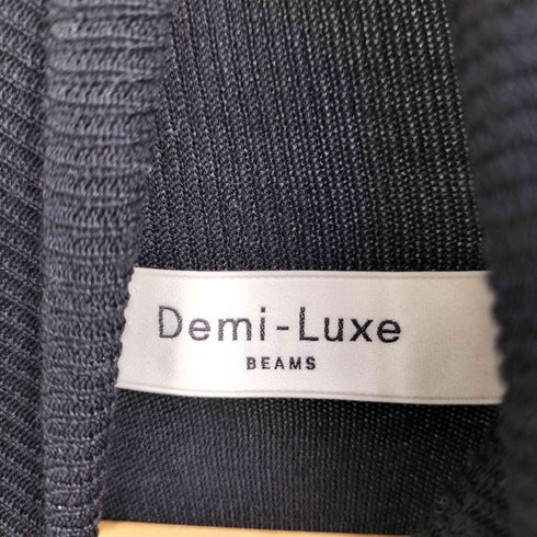 デミルクスビームス Demi-Luxe BEAMS 20aw シルク ノースリーブ タートルネックプルオーバー レディース FREE