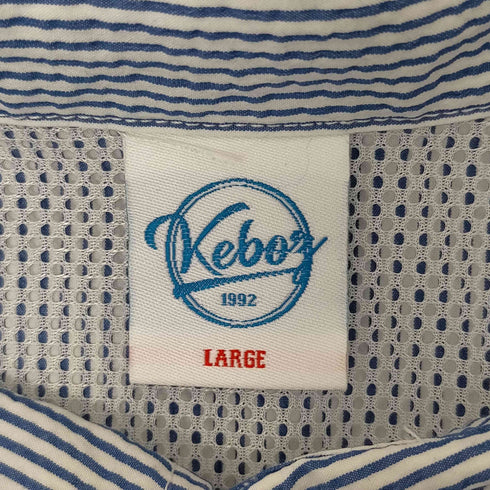 ケボズ KEboz COOLMAX SEERSUCKER BALL SHIRT メンズ JPN:L
