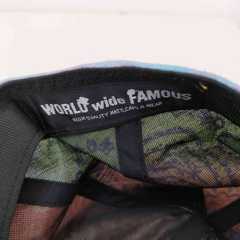 ワールドワイドフェイマス WORLD WIDE FAMOUS ペイズリー柄6パネルキャップ メンズ