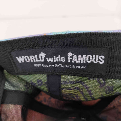 ワールドワイドフェイマス WORLD WIDE FAMOUS ペイズリー柄6パネルキャップ メンズ