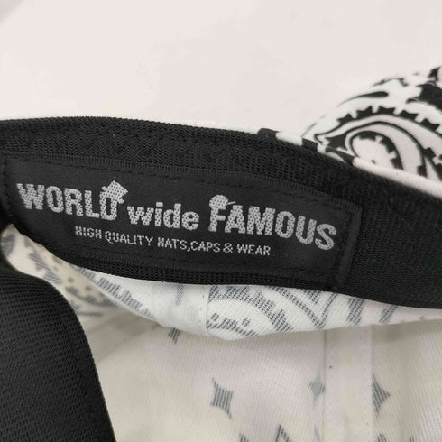 ワールドワイドフェイマス WORLD WIDE FAMOUS ペイズリー柄6パネルキャップ メンズ