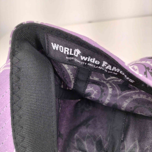 ワールドワイドフェイマス WORLD WIDE FAMOUS ペイズリー柄6パネルキャップ メンズ