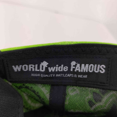 ワールドワイドフェイマス WORLD WIDE FAMOUS ペイズリー柄6パネルキャップ メンズ