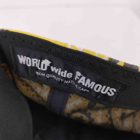 ワールドワイドフェイマス WORLD WIDE FAMOUS ペイズリー柄6パネルキャップ メンズ