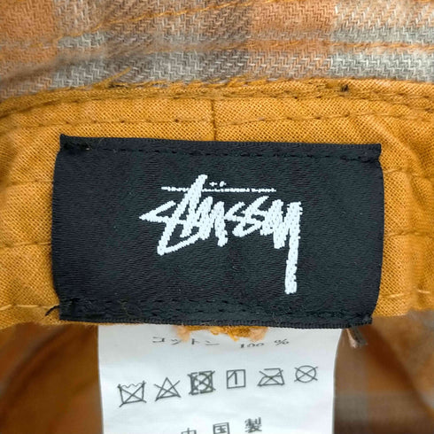 ステューシー Stussy チェック柄 バケットハット メンズ