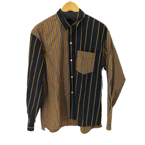 フレッドペリー FRED PERRY Stripe Bowling L/S Shirt JAPAN LIMITED メンズ M