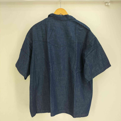 ラングラー Wrangler REGULAR FIT スナップボタン デニム地 開襟シャツ メンズ M