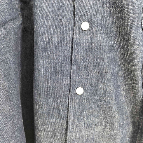 ラングラー Wrangler REGULAR FIT スナップボタン デニム地 開襟シャツ メンズ M