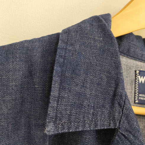 ラングラー Wrangler REGULAR FIT スナップボタン デニム地 開襟シャツ メンズ M