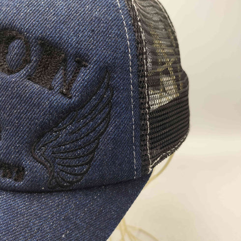 バンソン VANSON ロゴ刺繍 デニム 6パネル デニム メッシュ キャップ メンズ