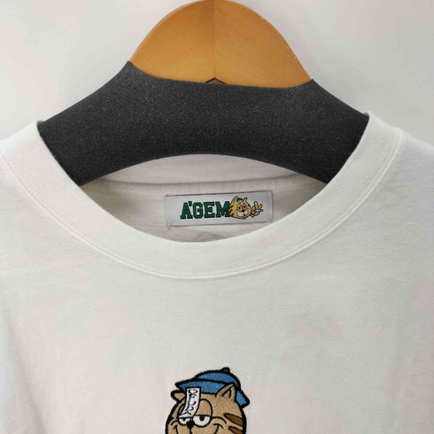エージェム Agem .kom 猫CAT半袖Tシャツ メンズ FREE