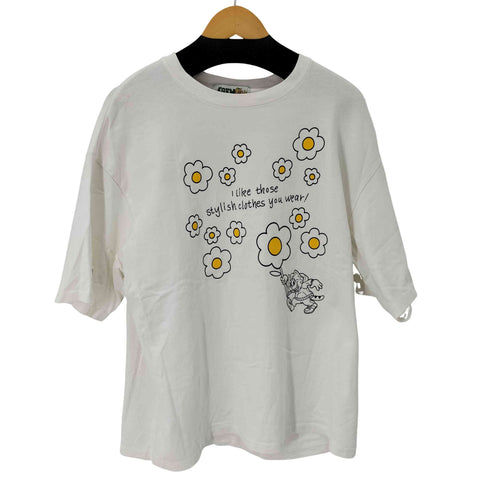 エージェム Agem フラワープリント半袖Tシャツ メンズ FREE