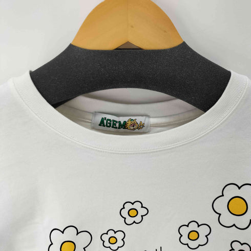 エージェム Agem フラワープリント半袖Tシャツ メンズ FREE