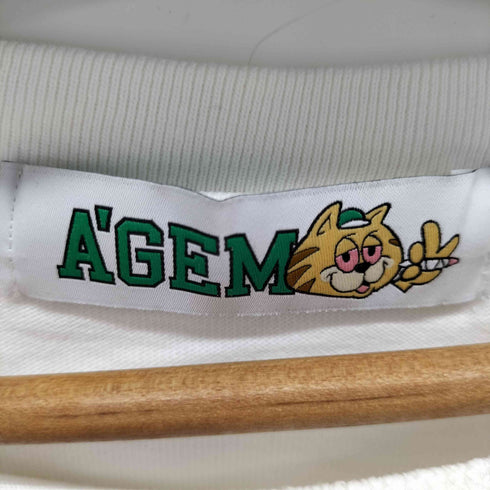 エージェム Agem フラワープリント半袖Tシャツ メンズ FREE