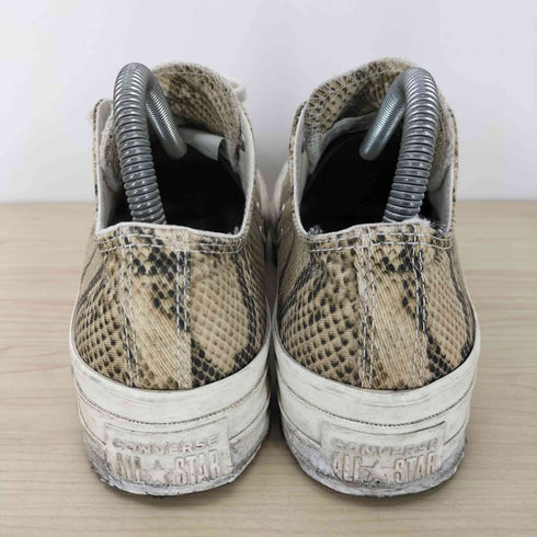 コンバースオールスター CONVERSE ALLSTAR パイソン柄ローカットスニーカー レディース JPN:24.5