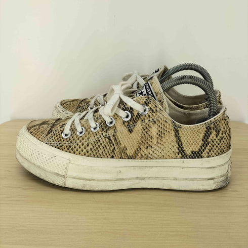 コンバースオールスター CONVERSE ALLSTAR パイソン柄ローカットスニーカー レディース JPN:24.5